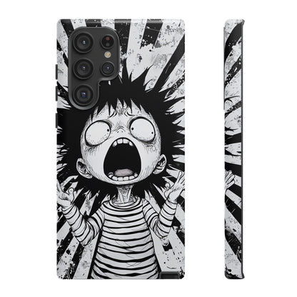 Maximum Panic Mode | Scream Kid Art  Phone Case for iPhone, Samsung & Pixel