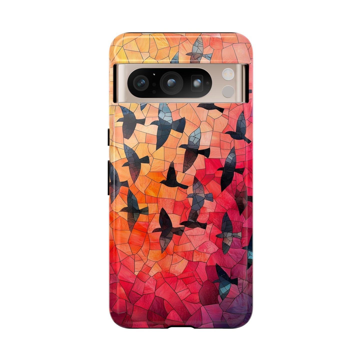 Chorus of Flight – Mosaic Birds Phone Case for iPhone, Samsung & Pixel