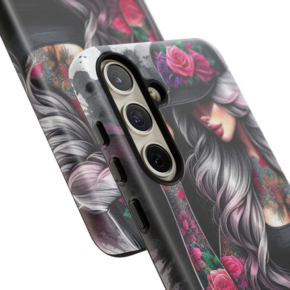 Ink & Roses – Edgy Floral Rebel Mobile Cover