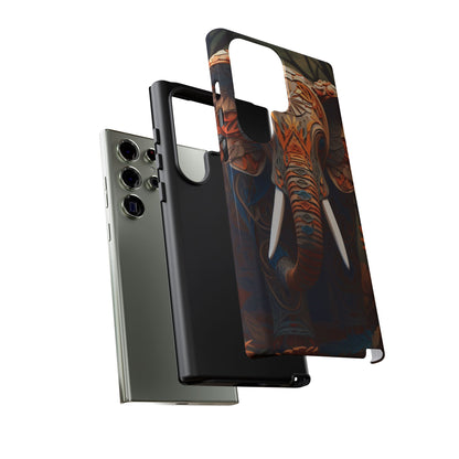 Elegant Artistic Elephant Mobile Cover – Intricate Paper-Cut Design