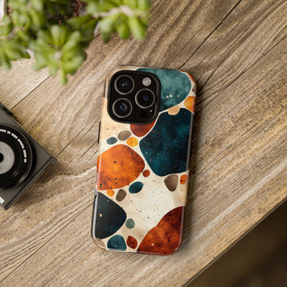 Earthy Terrazzo Stone Phone Case for iPhone, google Pixel & Samsung