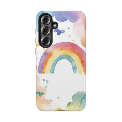 Rainbow Whimsy Watercolor Phone Case for iPhone, google Pixel & Samsung