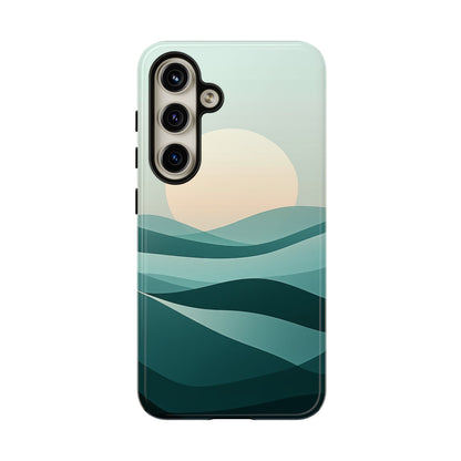 Tranquil Dunes – Abstract Sunset Phone Case for iPhone, Samsung & Pixel