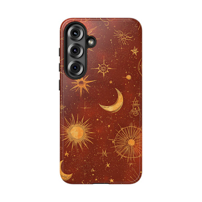 Terracotta Celestial Dreams Boho Phone Case for iPhone, Pixel & Samsung