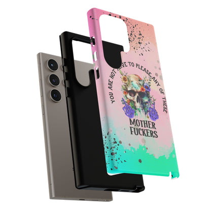 You Are Not Alive to Please Anyone Floral Skull Phone Case Perfect for iPhone, Samsung & Google Pixel, Funny Gift