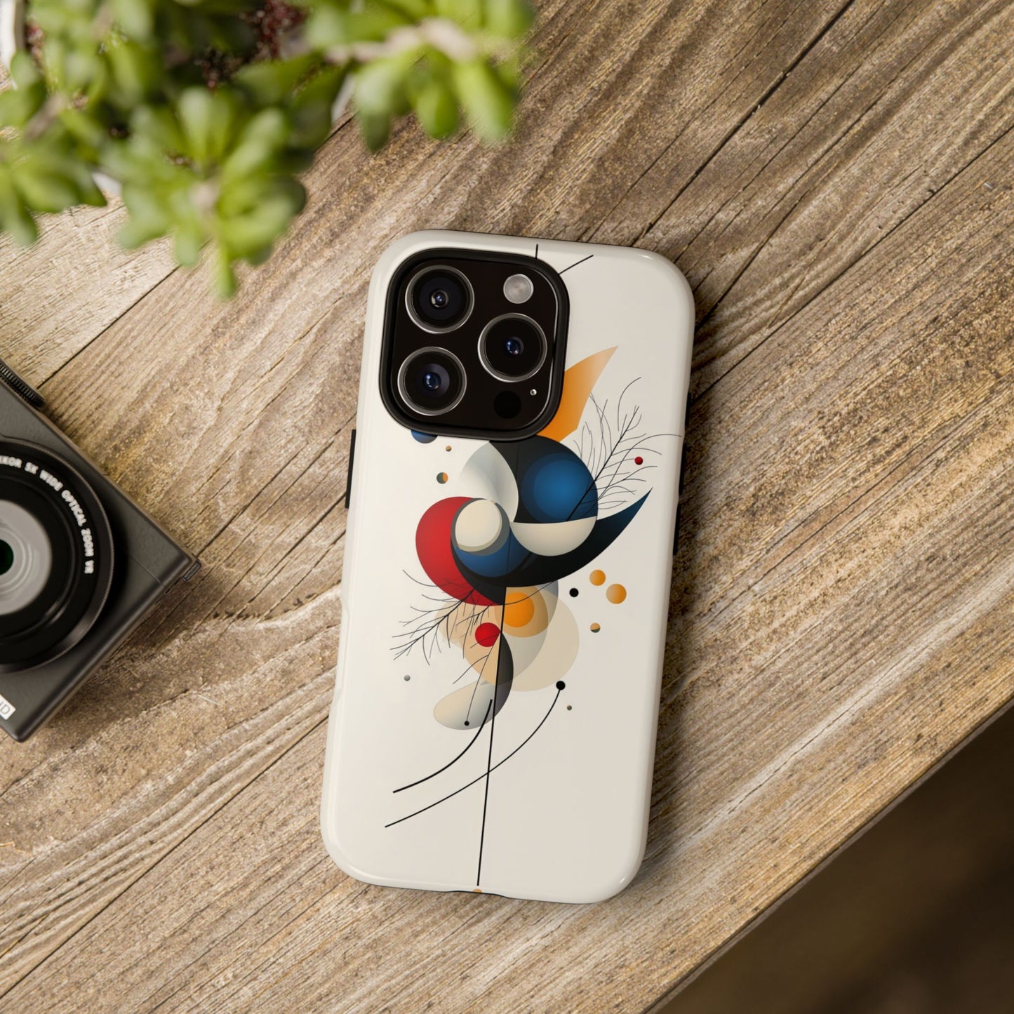 Celestial Balance – Abstract Geometric Phone Case for iPhone, Samsung & Pixel
