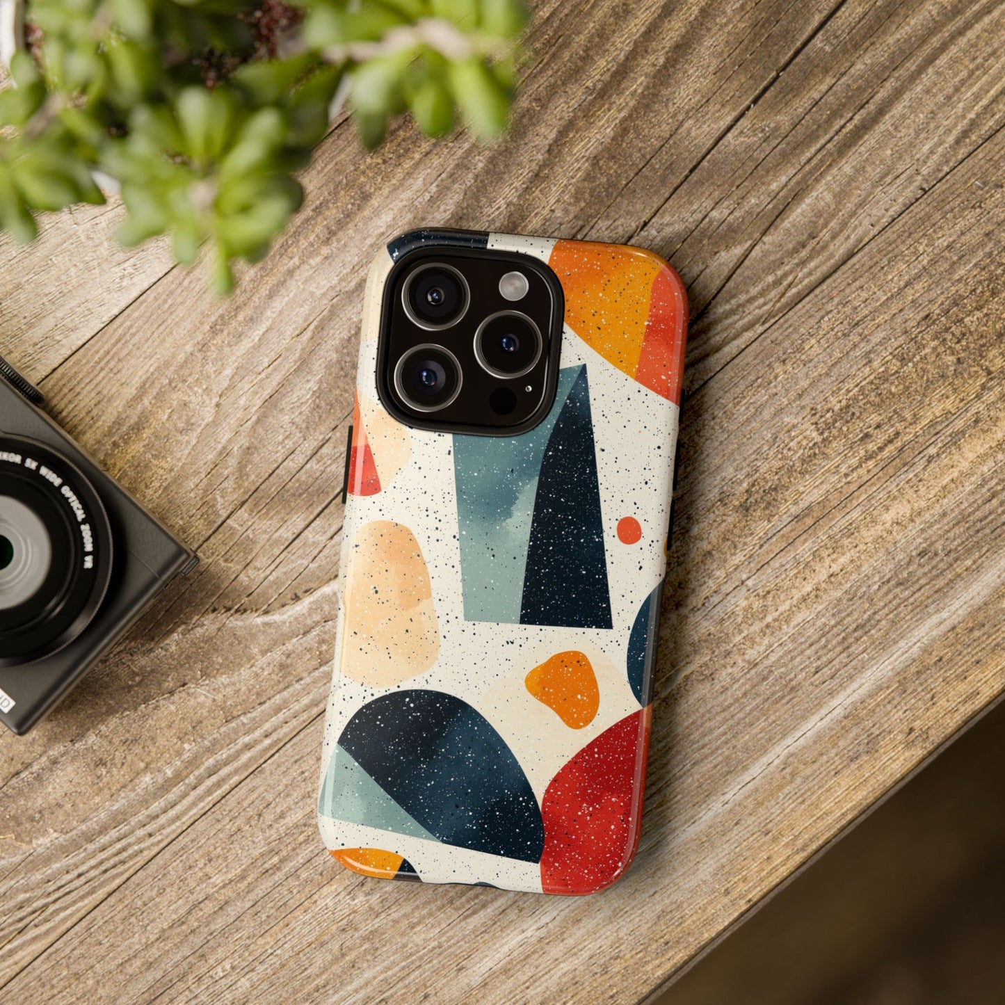 Golden Noir Terrazzo Phone Case for iPhone, Pixel & Samsung