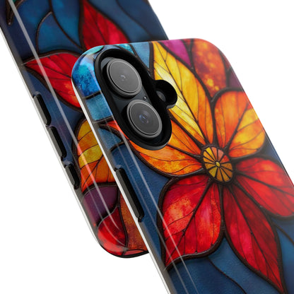Radiant Blossom: Red and Orange Floral Elegance