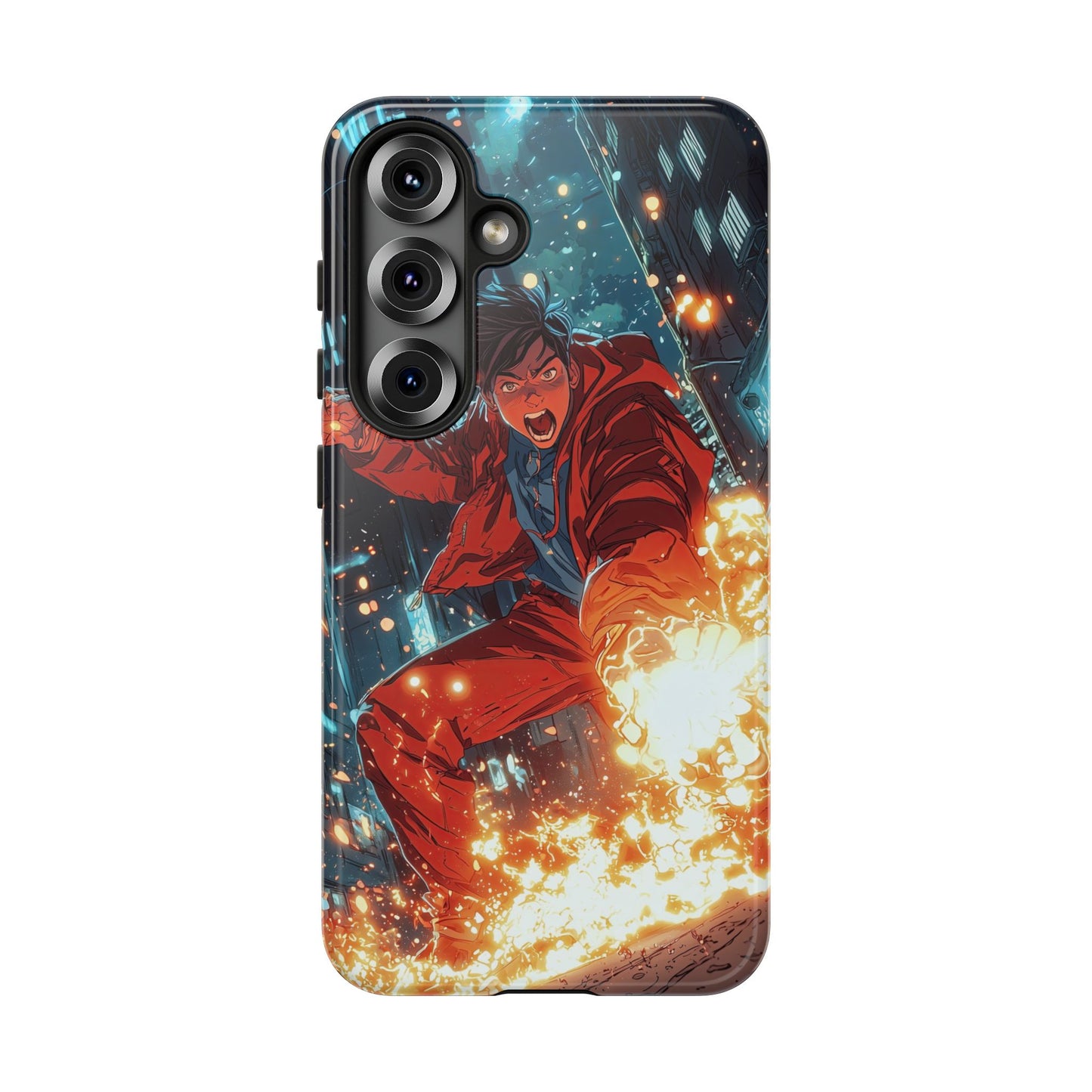 Urban Firestarter | Neon Blaze Hero Phone Case for iPhone, Samsung & Pixel