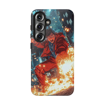 Urban Firestarter | Neon Blaze Hero Phone Case for iPhone, Samsung & Pixel