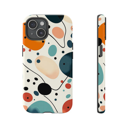 Retro Pop Pebbles – Abstract Vibe Phone Case for iPhone, Samsung & Pixel