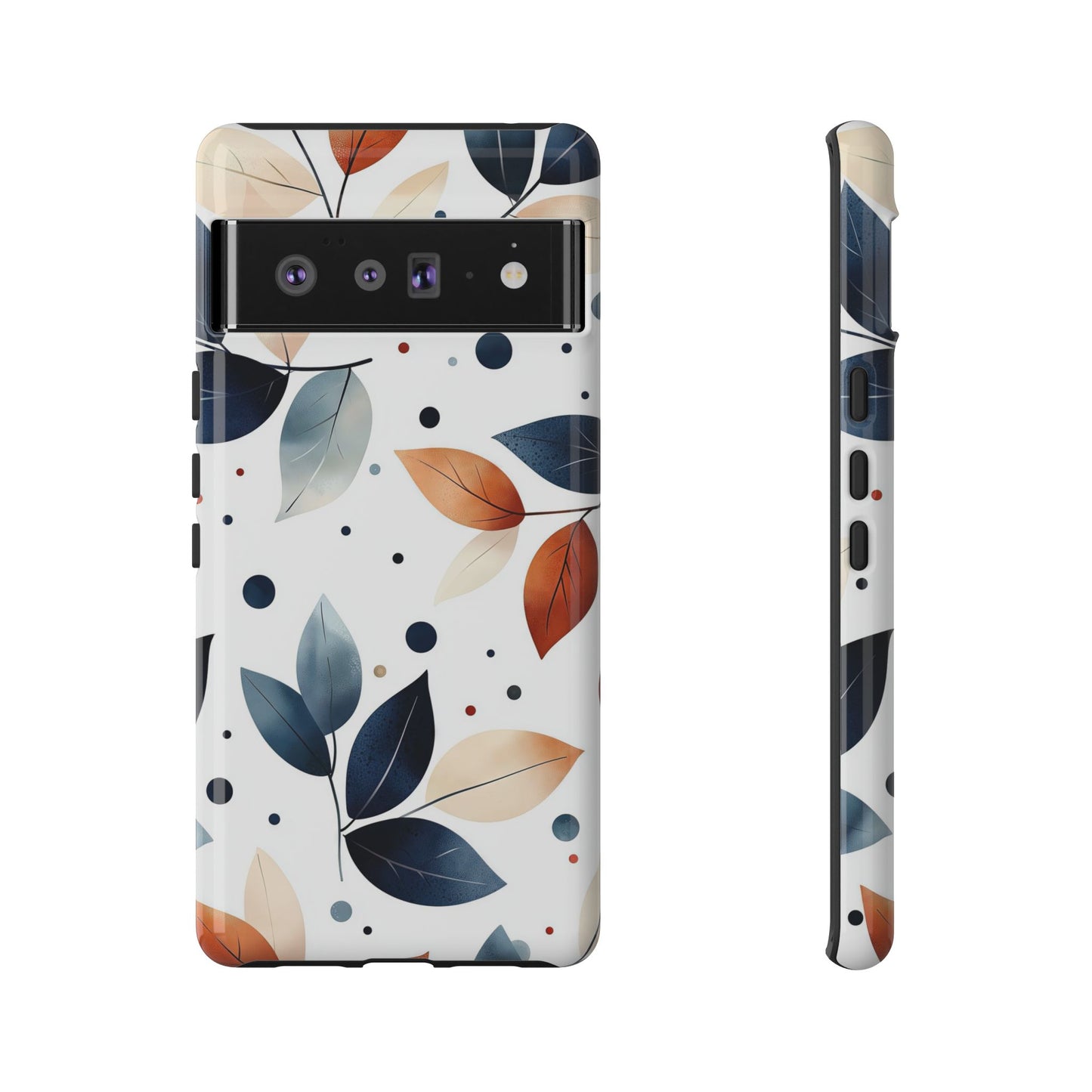 Autumn Breeze Leaf Pattern Phone Case | Elegant Botanical Design for iPhone, Samsung & Google Pixel