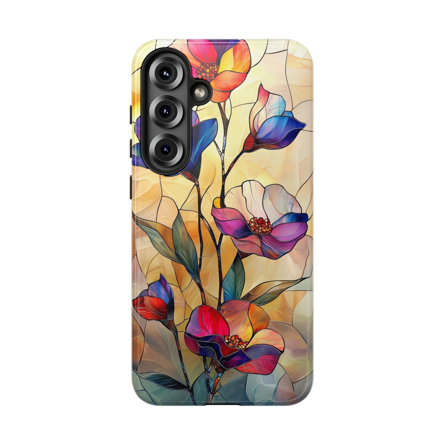 Pastel Garden – Dreamlike Stained Glass Phone Case for iPhone, Samsung & Pixel