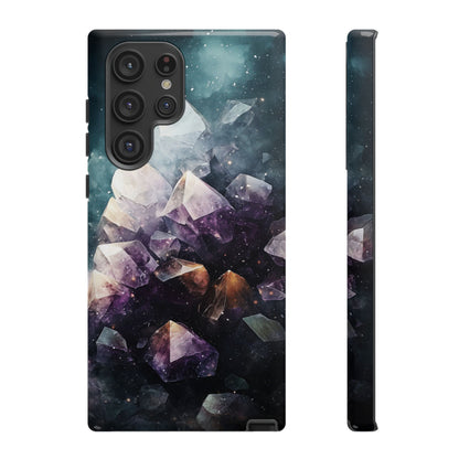 Galactic Amethyst Stones Phone Case for iPhone, Samsung & Google Pixel