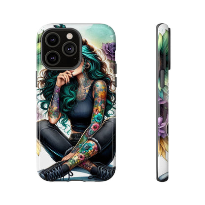 Urban Wildflower – Edgy Tattooed Beauty Mobile Cover