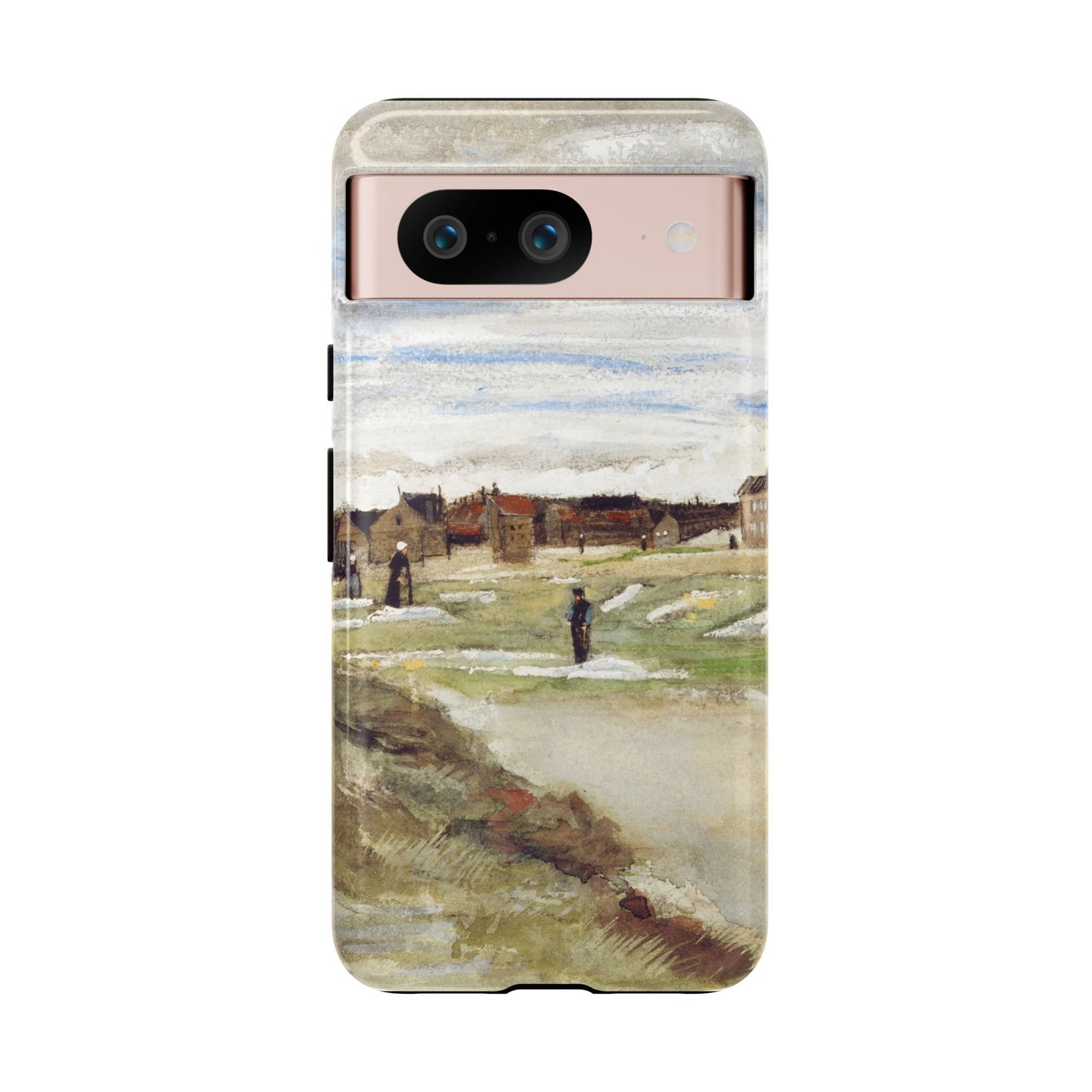 Van Gogh Village Painting Phone Case - iPhone, Samsung, Pixel - Art Print Cover, Gift for Art Lovers