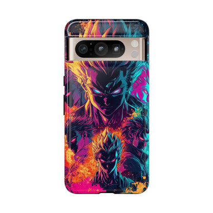 Multiverse Saiyan Rebellion | Comic-Style Anime Warriors Explosion Phone Case for iPhone, Samsung & Pixel