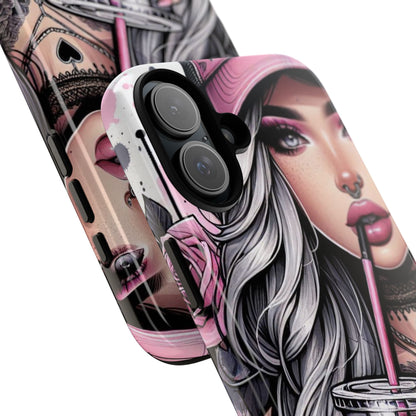 Pink Aesthetic Rebel – Iced Coffee & Inked Beauty Mobile Cover