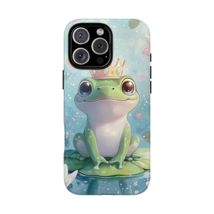 Royal Frog Phone Case – Cute Anime Aesthetic for iPhone, Google Pixel & Samsung