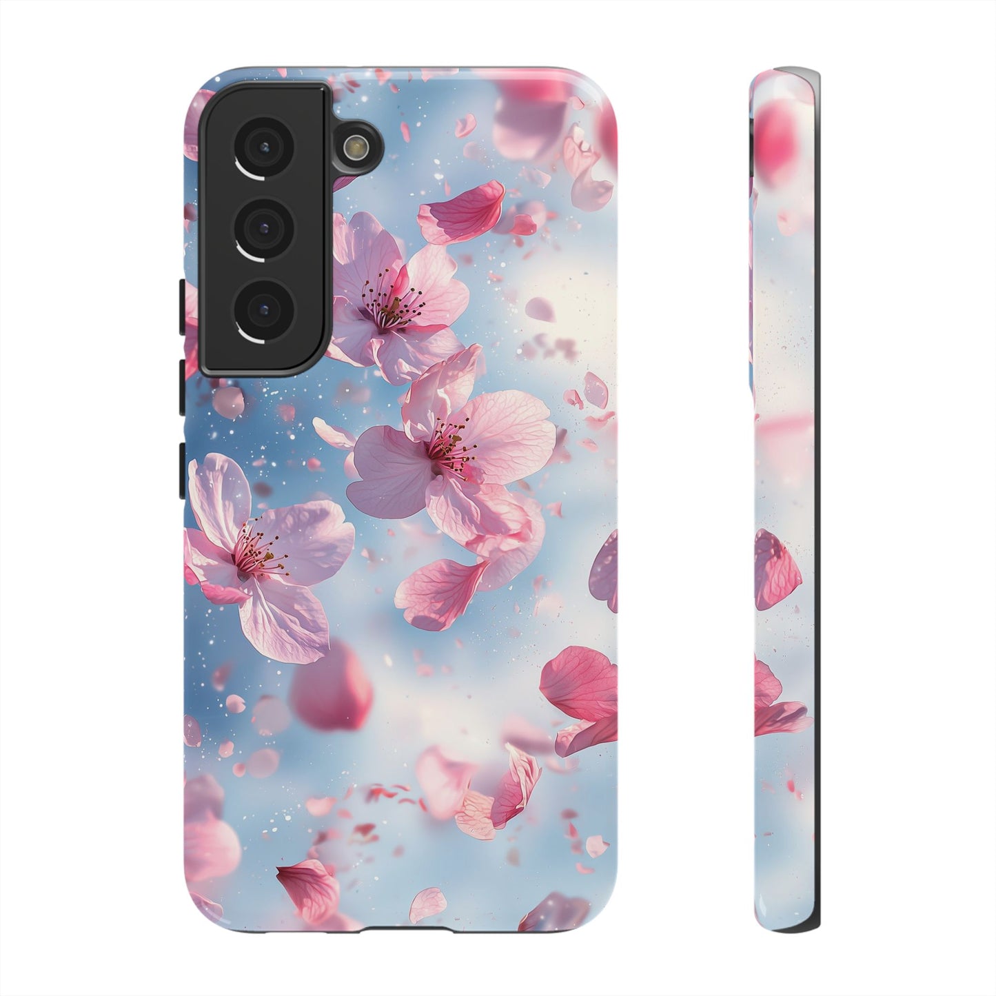 Cherry Blossom Drift Watercolor Phone Case for iPhone, google Pixel & Samsung