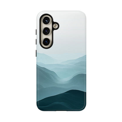 Tranquil Terrain – Misty Abstract Landscape Case for iPhone, Samsung & Pixel