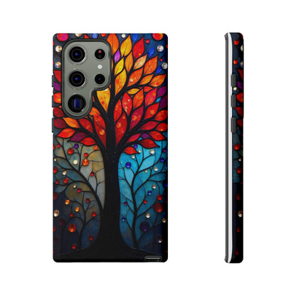 Stained Glass Tree: Vibrant Elegance for Your Case
