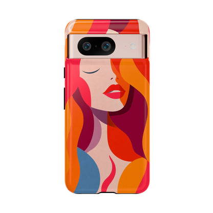 Flame Muse – Abstract Goddess Phone Case for iPhone, Samsung & Pixel