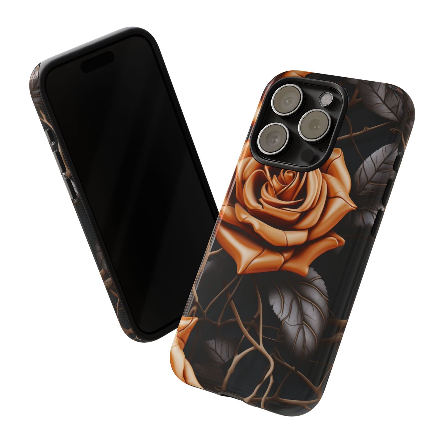 Midnight Gold Rose Mobile Case