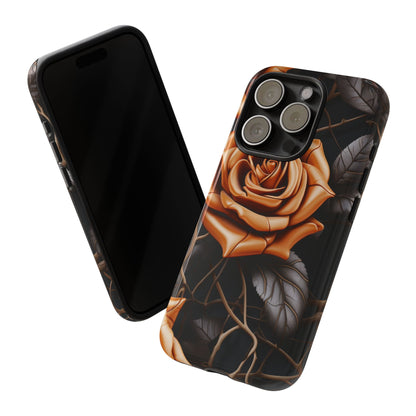 Midnight Gold Rose Mobile Case