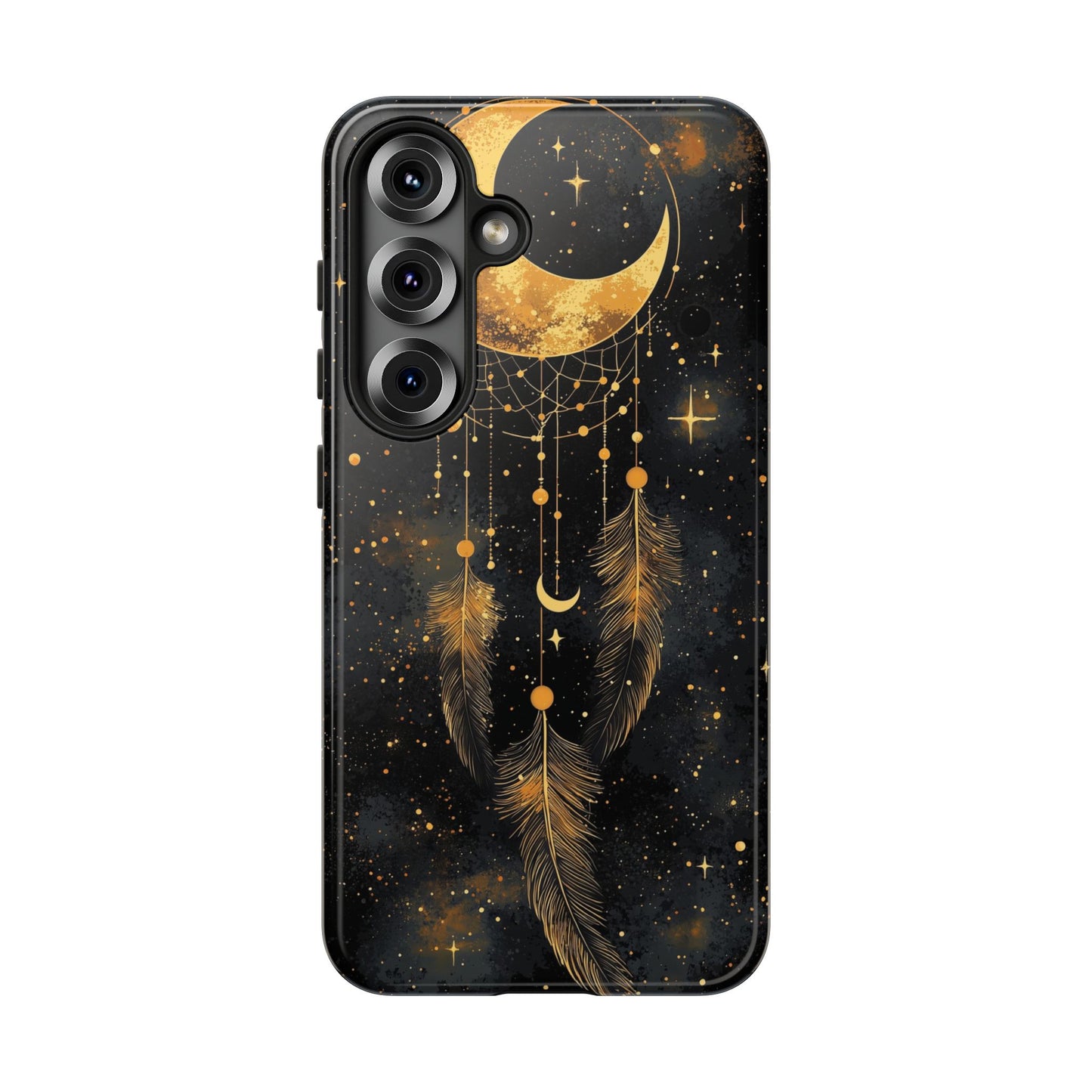Golden Moon Boho Dreamcatcher Phone Case for iPhone, Pixel & Samsung
