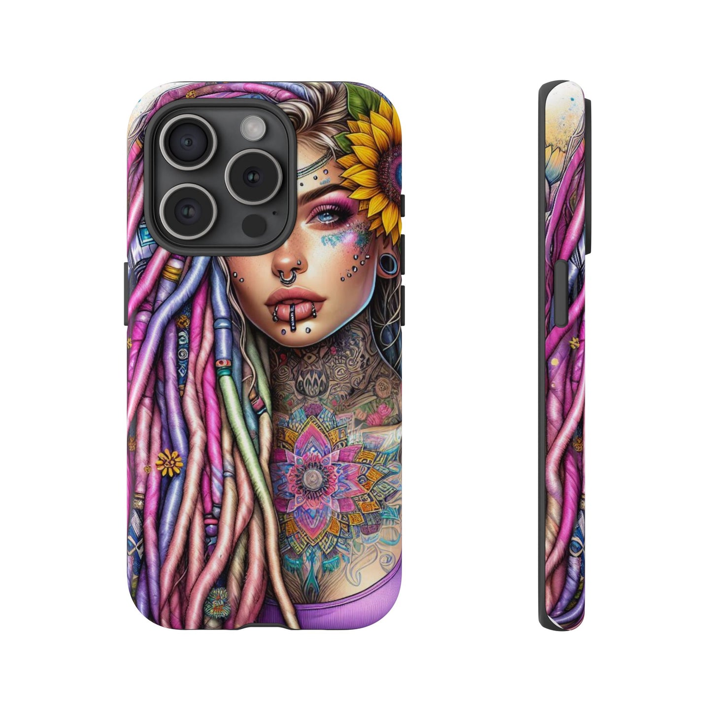 Boho Mandala Goddess – Ethereal Tattoo Art Mobile Cover