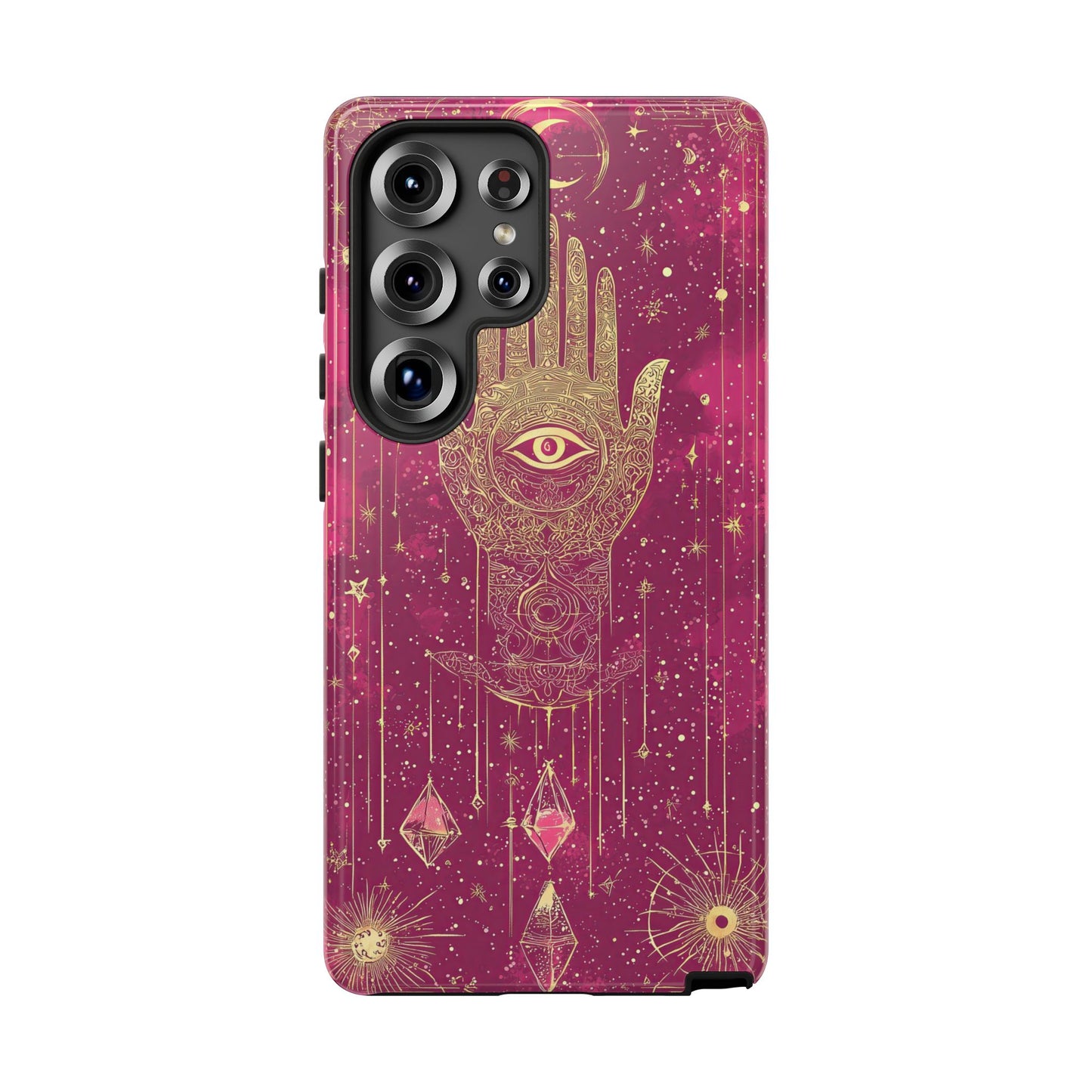 Cosmic Hamsa Boho Phone Case for iPhone, Pixel & Samsung