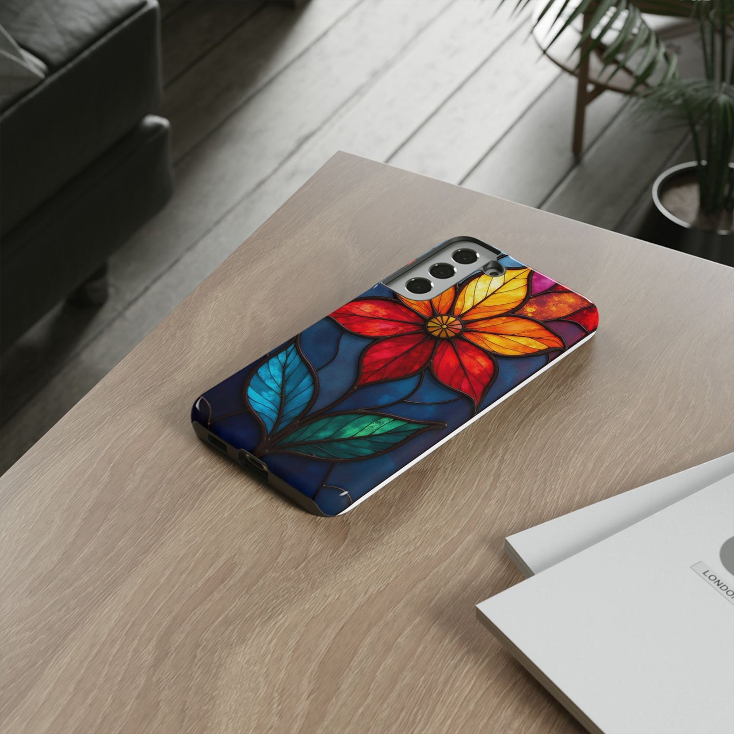 Radiant Blossom: Red and Orange Floral Elegance