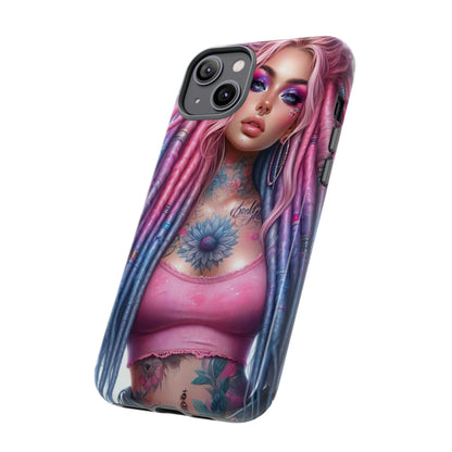 Boho Dream – Vibrant Dreadlocks & Floral Ink Mobile Cover