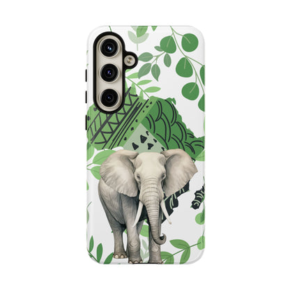 Tropical Elephant Mobile Cover – Nature-Inspired Boho Art