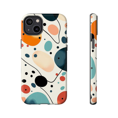 Retro Pop Pebbles – Abstract Vibe Phone Case for iPhone, Samsung & Pixel