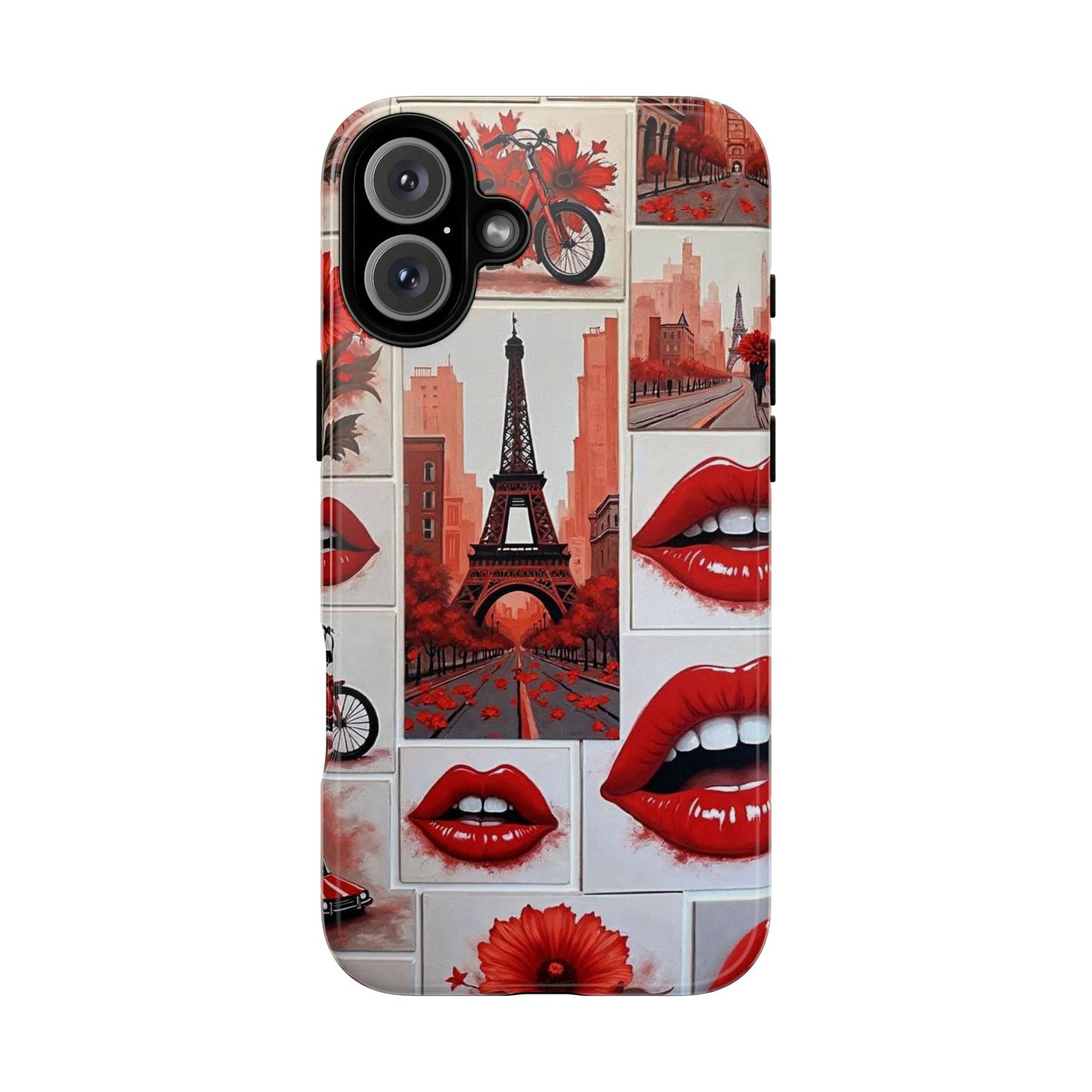 Red Lips & Eiffel Tower Phone Case