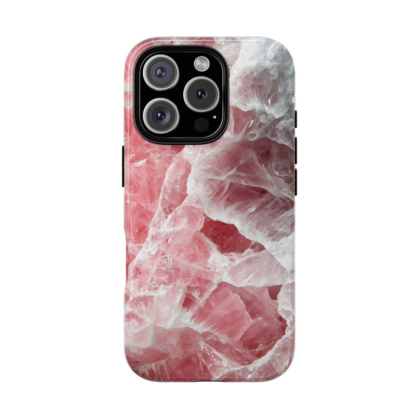 Rose Quartz Crystal Phone Case for iPhone, Samsung & Google Pixel
