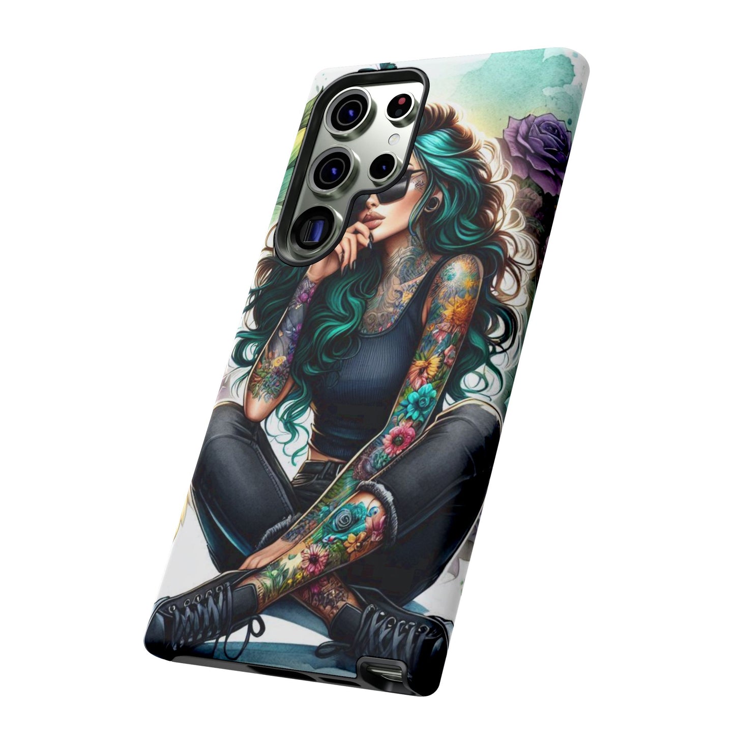 Urban Wildflower – Edgy Tattooed Beauty Mobile Cover