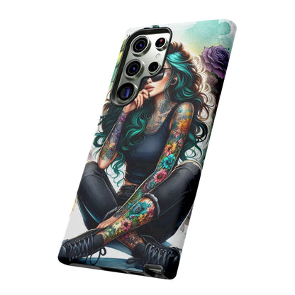 Urban Wildflower – Edgy Tattooed Beauty Mobile Cover