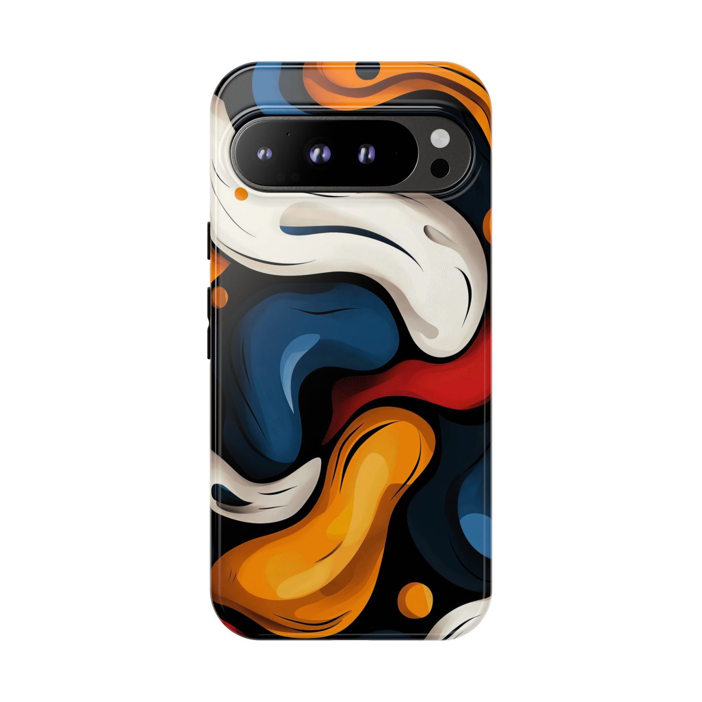 Liquid Pop Abstract Case – Bold Swirl Design for iPhone, Google Pixel & Samsung