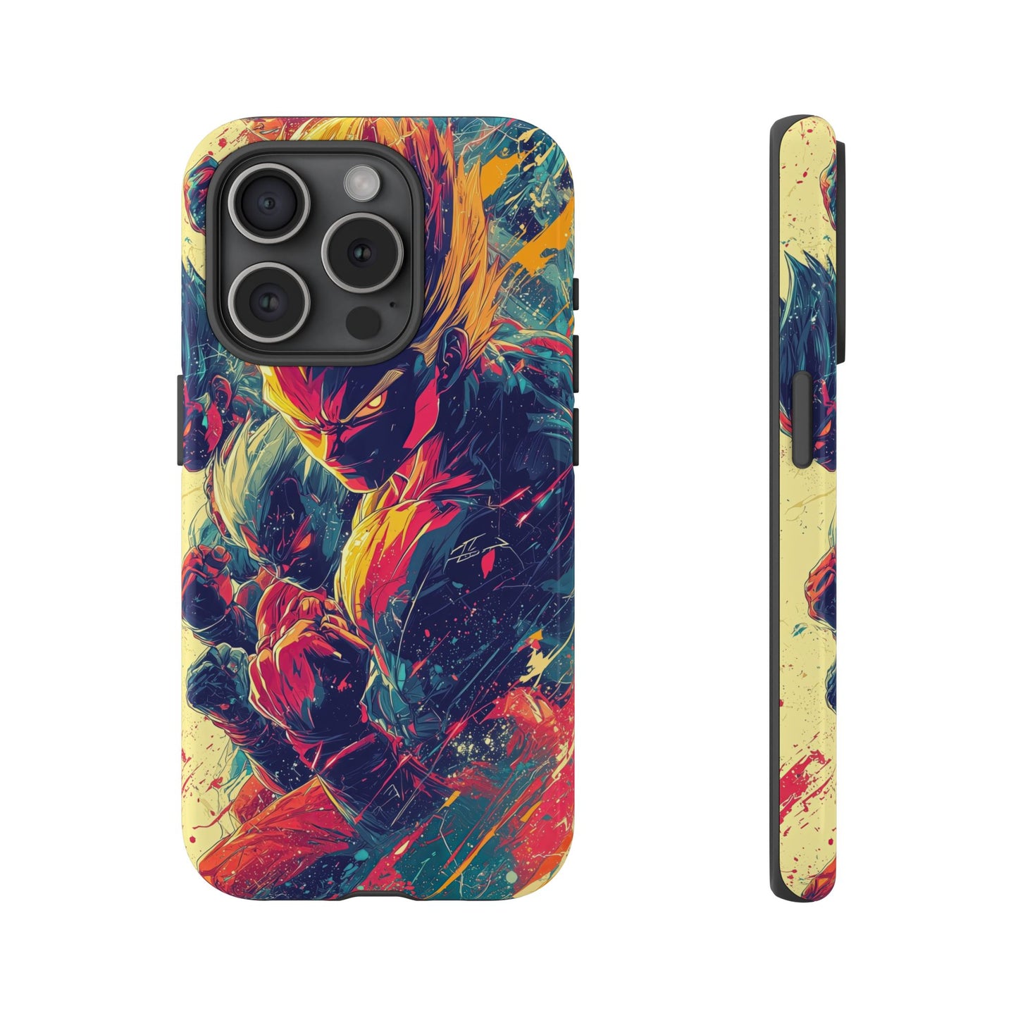 Saiyan Fury | Anime Warrior Power Surge | Comic Style Dragon Battle Phone Case for iPhone, Samsung & Pixel