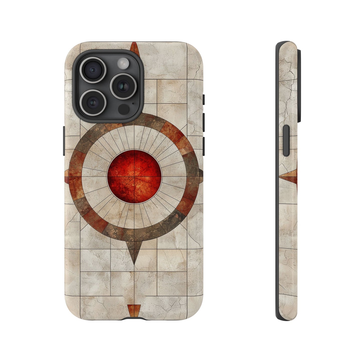 Boho Stone Compass Phone Case for iPhone, Pixel & Samsung
