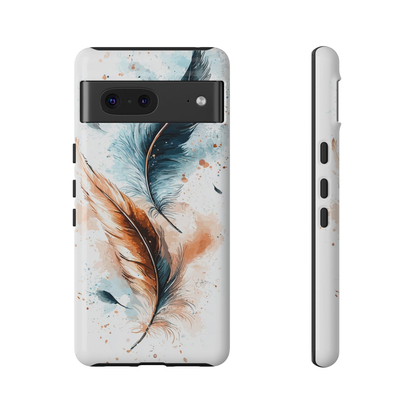 Feather Glow Watercolor Phone Case for iPhone, google Pixel & Samsung