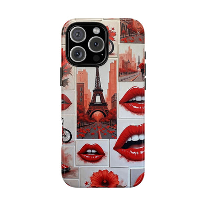 Red Lips & Eiffel Tower Phone Case