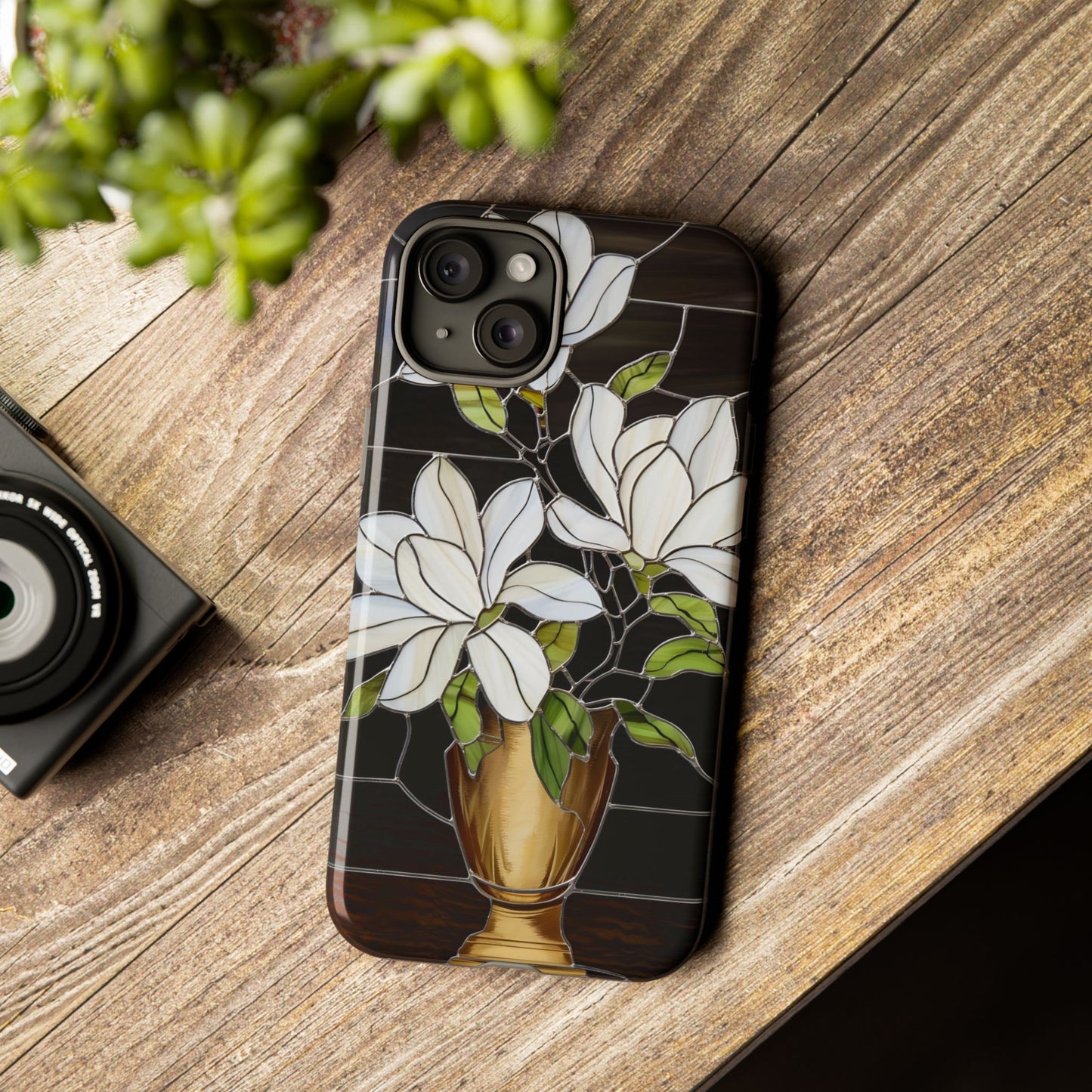 Stained Glass Floral Phone Case