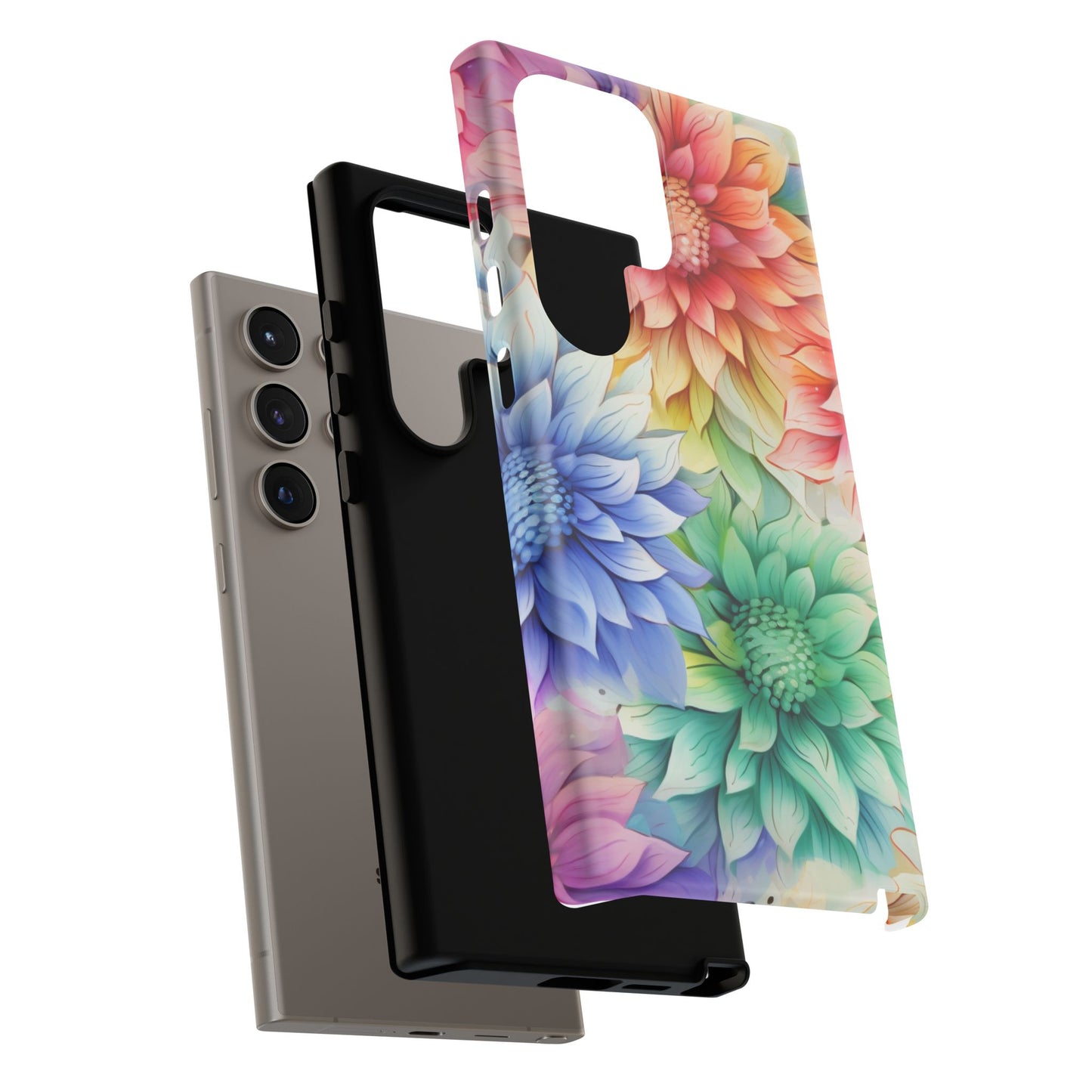 Rainbow Bloom Mandala Floral Mobile Case