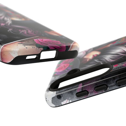 Ink & Roses – Edgy Floral Rebel Mobile Cover
