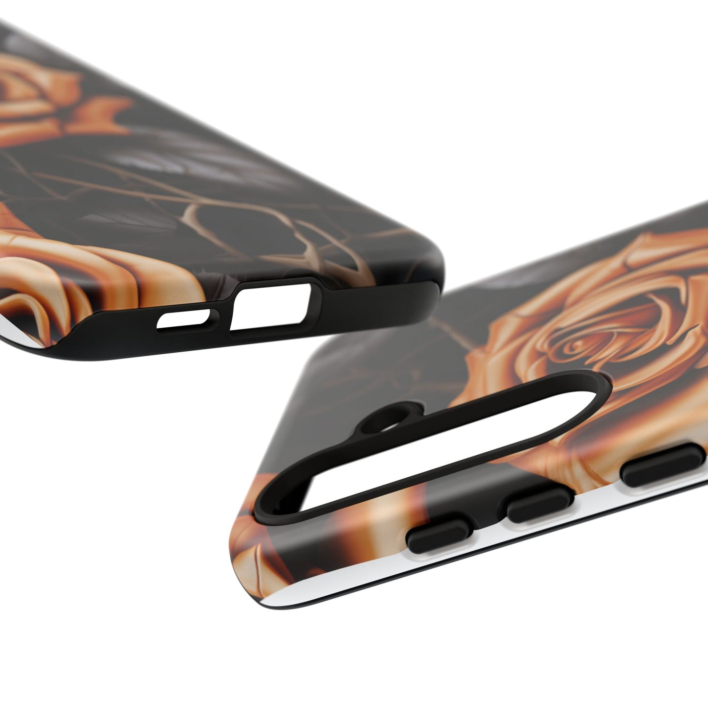 Midnight Gold Rose Mobile Case