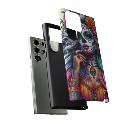Sugar Skull Goddess – Día de los Muertos Floral Queen Mobile Cover